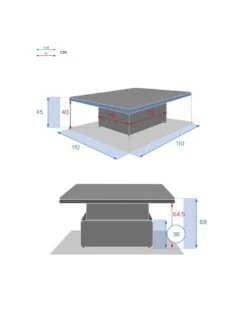 Table Basse Relevable Mooréa Carrée - Aluminium, Résine Tressée Et Verre Trempé - Terre D'ombre 17 Table Basse Relevable Mooréa Carrée - Aluminium, Résine Tressée Et Verre Trempé - Terre D'ombre -Garantia Soldes Magasin table basse relevable moorea carree aluminium resine tressee et verre trempe terre d ombre 7