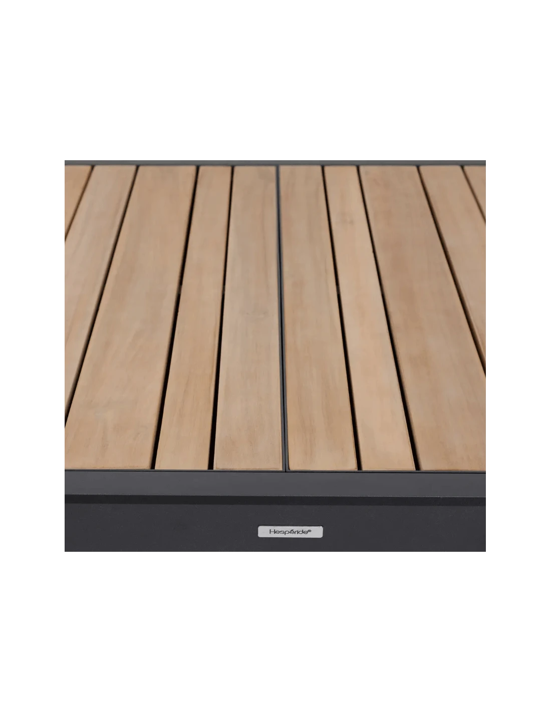 Table Corvo Extensible 12 Places - Acacia/Aluminium 5 Table Corvo Extensible 12 Places - Acacia/Aluminium – Image 3