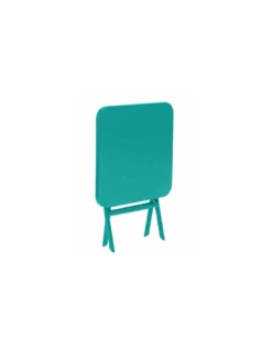 Table D'appoint Greensboro Carrée Pliante - Acier époxy - Emeraude -Garantia Soldes Magasin table d appoint greensboro carree pliante acier epoxy emeraude 1 1