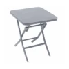Table D'appoint Greensboro Carrée Pliante - Acier époxy - Quartz 2 Table D'appoint Greensboro Carrée Pliante - Acier époxy - Quartz -Garantia Soldes Magasin table d appoint greensboro carree pliante acier epoxy quartz