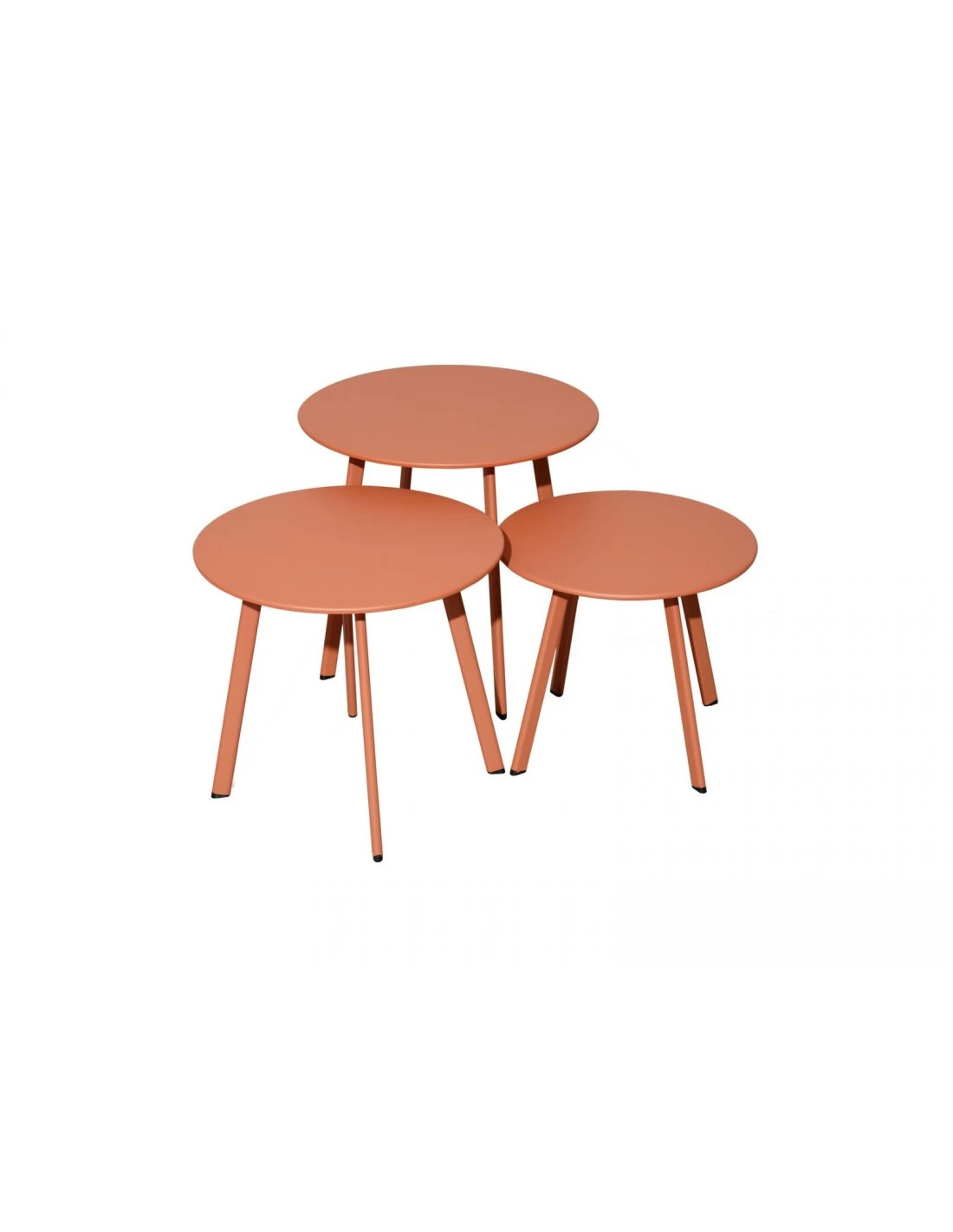 Table D'appoint MASSAI Ø50 Cm - Acier époxy - Hermès 3 Table D'appoint MASSAI Ø50 Cm - Acier époxy - Hermès