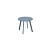 Table D'appoint Saona D.50 X H.45 Cm Bleu Canard - Acier époxy -Garantia Soldes Magasin table d appoint saona d50 x h45 cm acier epoxy bleu canard