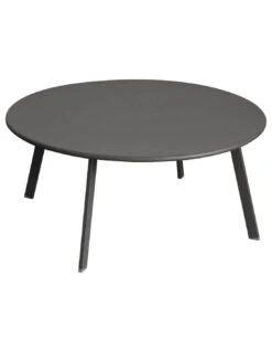 Table D'appoint Saona D.90 X H.40 Cm Graphite - Acier époxy