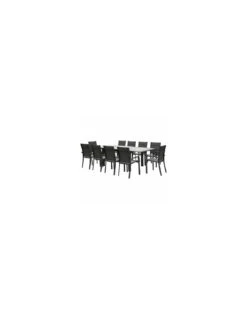 Table De Jardin Allure Extensible 10 Places - Aluminium Et HPL Effet Bois -Garantia Soldes Magasin table de jardin allure extensible 10 places aluminium et hpl effet bois 6