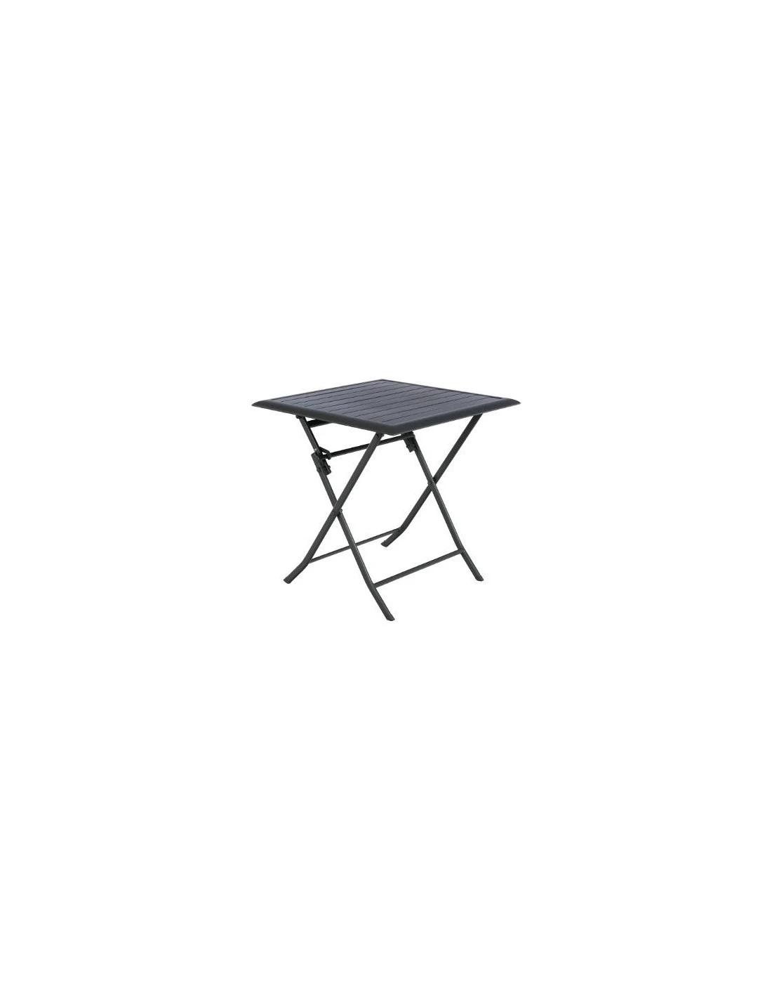 Table De Jardin Azua Pliante Carrée 2 Places - Aluminium - Graphite 3 Table De Jardin Azua Pliante Carrée 2 Places - Aluminium - Graphite
