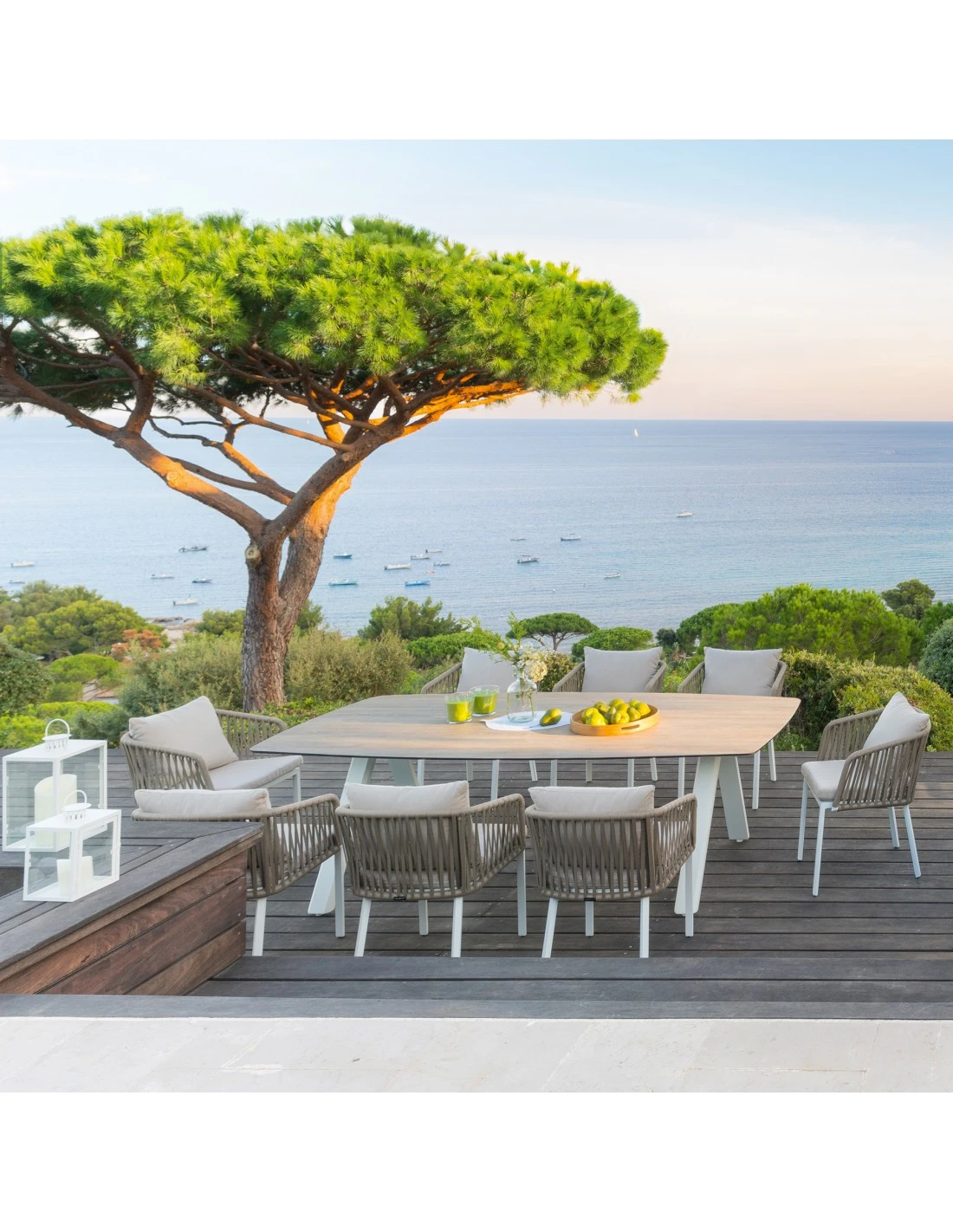 Table De Jardin Barcelone Rectangulaire - Aluminium Et ECP 3 Table De Jardin Barcelone Rectangulaire - Aluminium Et ECP