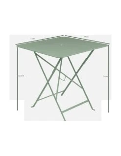 Table De Jardin Bistro 71x71 Cm - Métal Pliante Carrée - Blanc Coton 9 Table De Jardin Bistro 71x71 Cm - Métal Pliante Carrée - Blanc Coton -Garantia Soldes Magasin table de jardin bistro 71x71 cm metal pliante carree 14