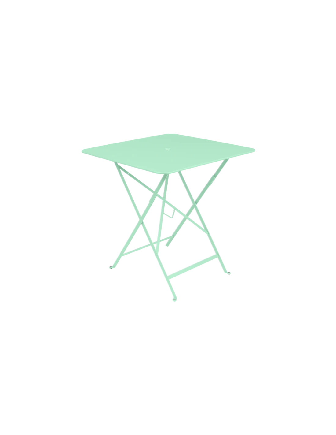 Table De Jardin Bistro 71x71 Cm - Métal Pliante Carrée - Vert Opaline 3 Table De Jardin Bistro 71x71 Cm - Métal Pliante Carrée - Vert Opaline