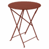 Table De Jardin Bistro D.60 Cm - Métal Ronde Pliante - Ocre Rouge 1 Table De Jardin Bistro D.60 Cm - Métal Ronde Pliante - Ocre Rouge -Garantia Soldes Magasin table de jardin bistro d60 cm metal ronde pliante 3