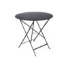 Table De Jardin Bistro D.77 Cm - Ronde Pliante Métal - Carbone 1 Table De Jardin Bistro D.77 Cm - Ronde Pliante Métal - Carbone -Garantia Soldes Magasin table de jardin bistro d77 cm ronde pliante metal carbone