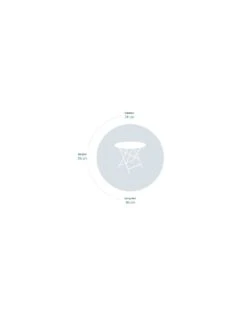 Table De Jardin Bistro D.96 Cm - Métal Pliante Ronde - Menthe Glaciale -Garantia Soldes Magasin table de jardin bistro d96 cm metal pliante ronde 6