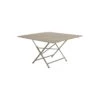 Table De Jardin Cargo 128 X 128 Cm - Métal Carrée - Muscade -Garantia Soldes Magasin table de jardin cargo 128 x 128 cm metal carree 4