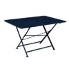 Table De Jardin Cargo 128x90 Cm En Métal Rectangle Pliante - Bleu Abysse -Garantia Soldes Magasin table de jardin cargo 128x90 cm en metal rectangle pliante bleu abysse