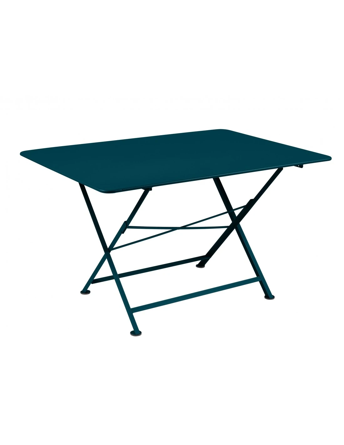 Table De Jardin Cargo 128x90 Cm En Métal Rectangle Pliante - Bleu Acapulco 3 Table De Jardin Cargo 128x90 Cm En Métal Rectangle Pliante - Bleu Acapulco