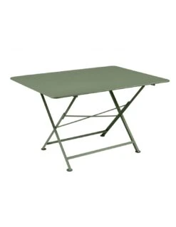 Table De Jardin Cargo 128x90 Cm En Métal Rectangle Pliante - Cactus