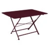 Table De Jardin Cargo 128x90 Cm En Métal Rectangle Pliante - Cerise Noire -Garantia Soldes Magasin table de jardin cargo 128x90 cm en metal rectangle pliante cerise noire