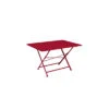 Table De Jardin Cargo 128x90 Cm En Métal Rectangle Pliante - Piment 1 Table De Jardin Cargo 128x90 Cm En Métal Rectangle Pliante - Piment -Garantia Soldes Magasin table de jardin cargo 128x90 cm en metal rectangle pliante piment