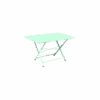 Table De Jardin Cargo 128x90 Cm En Métal Rectangle Pliante - Vert Opaline -Garantia Soldes Magasin table de jardin cargo 128x90 cm en metal rectangle pliante vert opaline