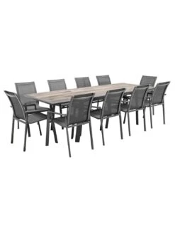 Table De Jardin Extensible Pavane 10 Personnes - Pécan -Garantia Soldes Magasin table de jardin extensible pavane 10 personnes pecan 3