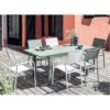 Table De Jardin GENES Extensible L.110/170 X H.70 Cm - Aluminium - Vert -Garantia Soldes Magasin table de jardin genes extensible l110170 x h70 cm aluminium vert