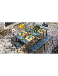 Table De Jardin Monceau 194 X 94 CM - 8 Personnes - Carbone -Garantia Soldes Magasin table de jardin monceau 194 x 94 cm 8 personnes 2