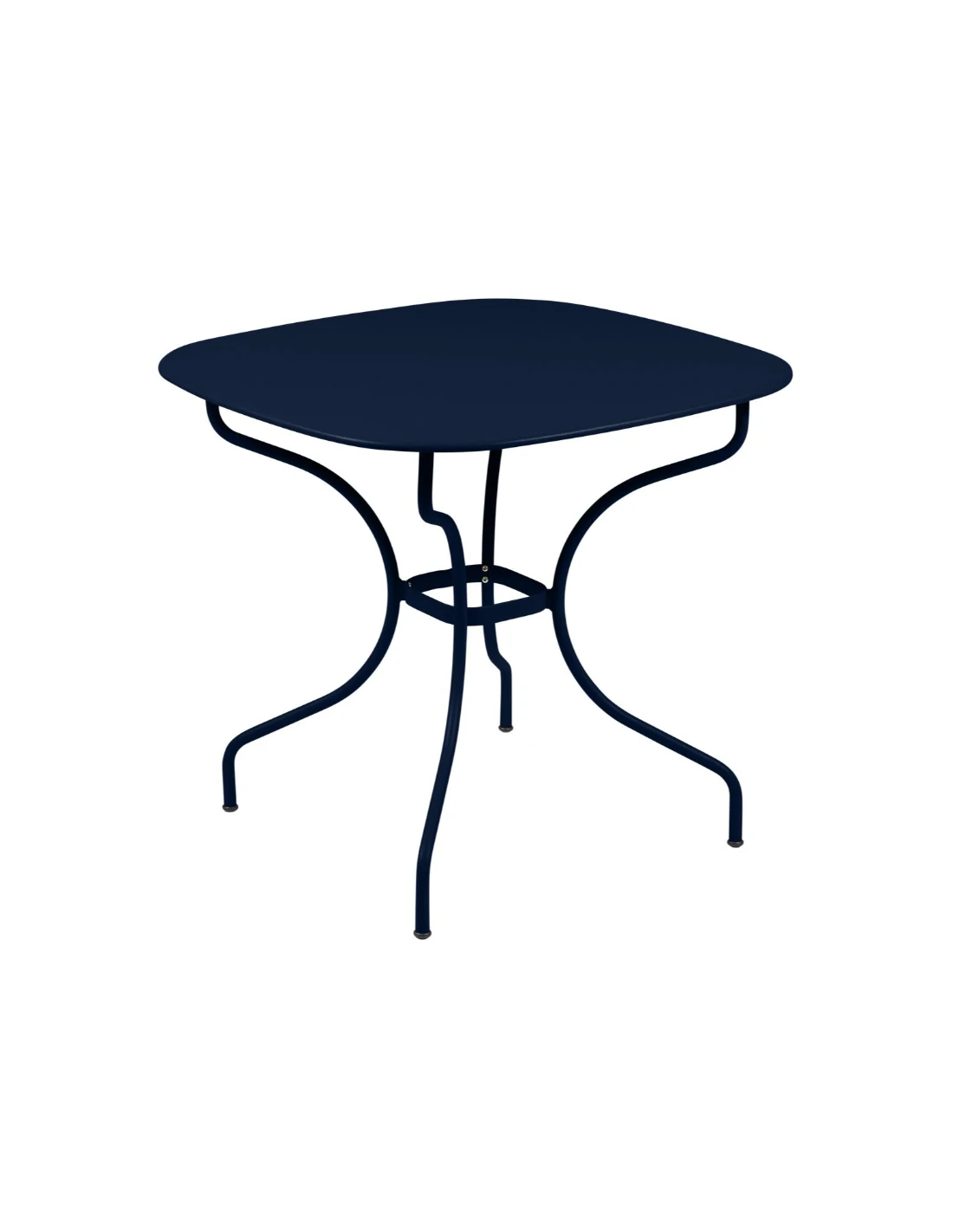 Table De Jardin Opéra Carronde Carrée 82 X 82 Cm - Acier - Bleu Abysse 3 Table De Jardin Opéra Carronde Carrée 82 X 82 Cm - Acier - Bleu Abysse