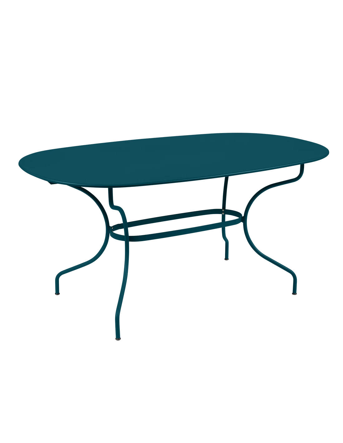 Table De Jardin Opéra Ovale 160 X 90 Cm - Métal Acier - Bleu Acapulco 3 Table De Jardin Opéra Ovale 160 X 90 Cm - Métal Acier - Bleu Acapulco