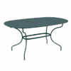 Table De Jardin Opéra Ovale 160 X 90 Cm - Métal Acier - Gris Orage -Garantia Soldes Magasin table de jardin opera ovale 160 x 90 cm metal acier gris orage