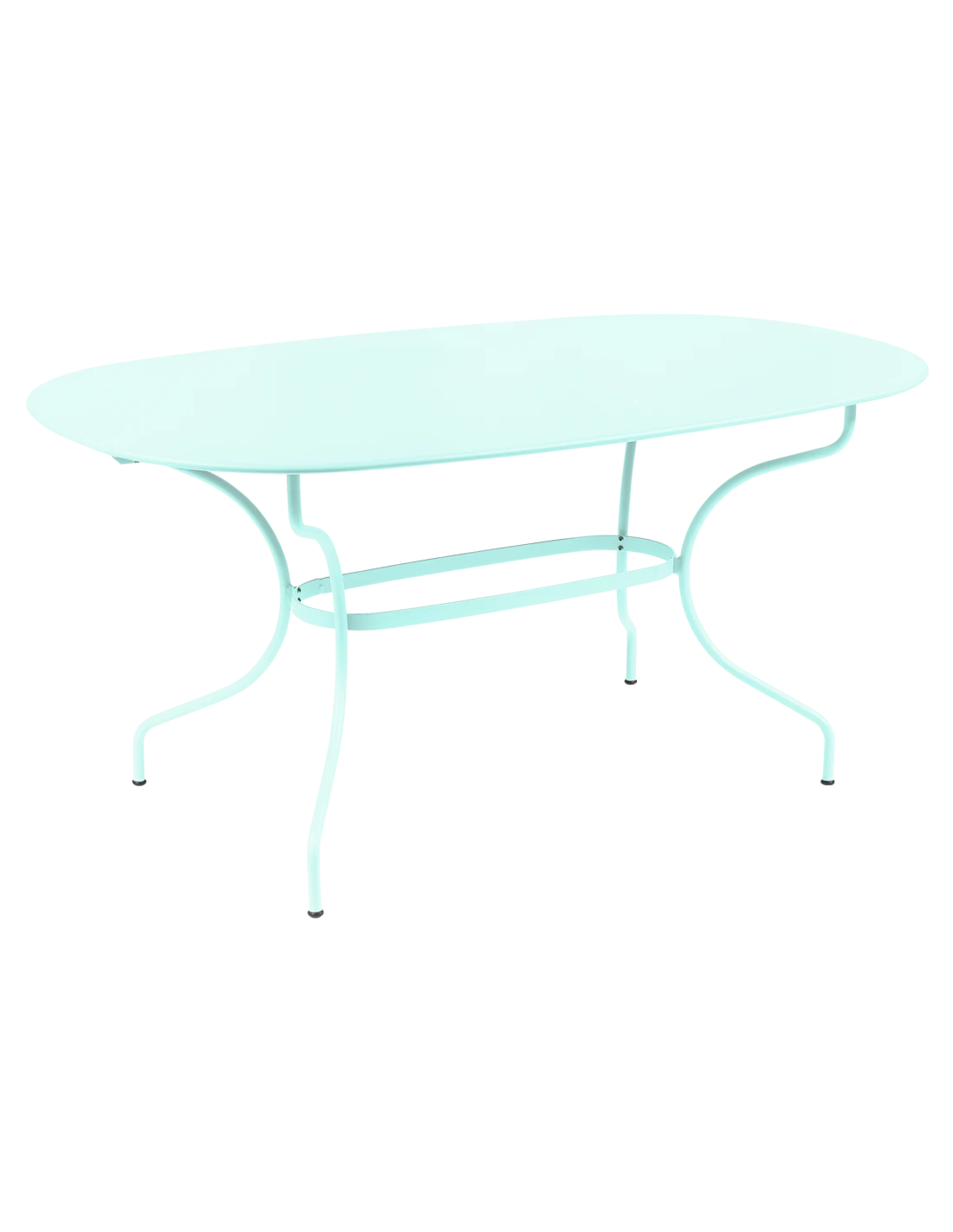 Table De Jardin Opéra Ovale 160 X 90 Cm - Métal Acier - Menthe Glaciale 3 Table De Jardin Opéra Ovale 160 X 90 Cm - Métal Acier - Menthe Glaciale