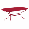 Table De Jardin Opéra Ovale 160 X 90 Cm - Métal Acier - Piment -Garantia Soldes Magasin table de jardin opera ovale 160 x 90 cm metal acier piment