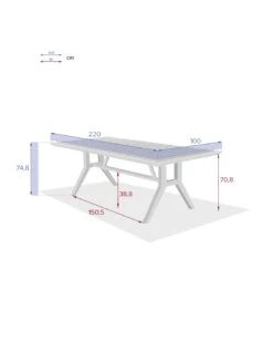 Table De Jardin Papouasie 8 Places - Bois D'acacia -Garantia Soldes Magasin table de jardin papouasie 8 places bois d acacia 5