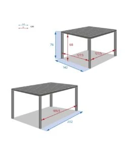 Table De Jardin Paradize Carrée Extensible - Aluminium Graphite -Garantia Soldes Magasin table de jardin paradize carree extensible aluminium graphite 7