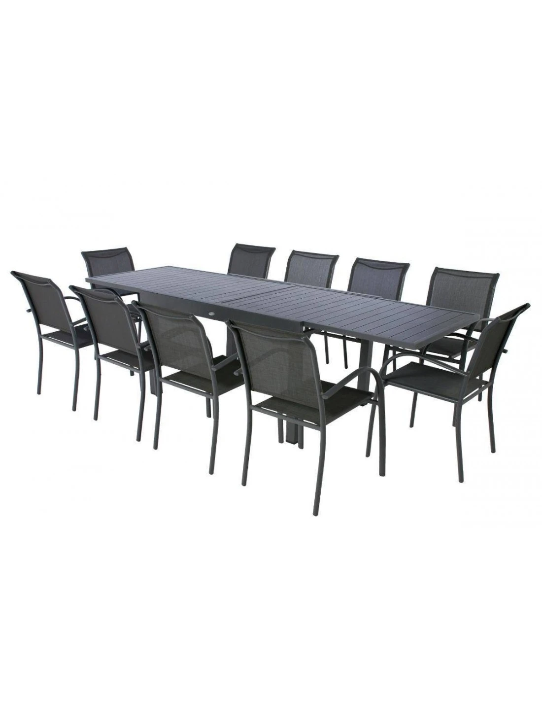 Table De Jardin Piazza Extensible 10 Places - Aluminium Graphite 5 Table De Jardin Piazza Extensible 10 Places - Aluminium Graphite – Image 3