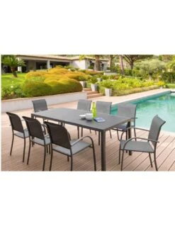 Table De Jardin Piazza Fixe - 8 Places - Aluminium Graphique 10 Table De Jardin Piazza Fixe - 8 Places - Aluminium Graphique -Garantia Soldes Magasin table de jardin piazza fixe 8 places aluminium graphique 1