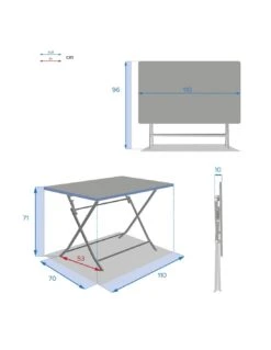 Table De Jardin Rectangle Greensboro Pliante 4 Places - Groseille -Garantia Soldes Magasin table de jardin rectangle greensboro pliante 4 places 5