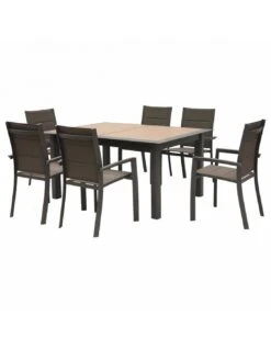Table De Jardin Allure Extensible 10 Places - Aluminium Imprimé Effet Bois 17 Table De Jardin Allure Extensible 10 Places - Aluminium Imprimé Effet Bois -Garantia Soldes Magasin table extensible allure 10 places aluminium imprime effet bois 1 4