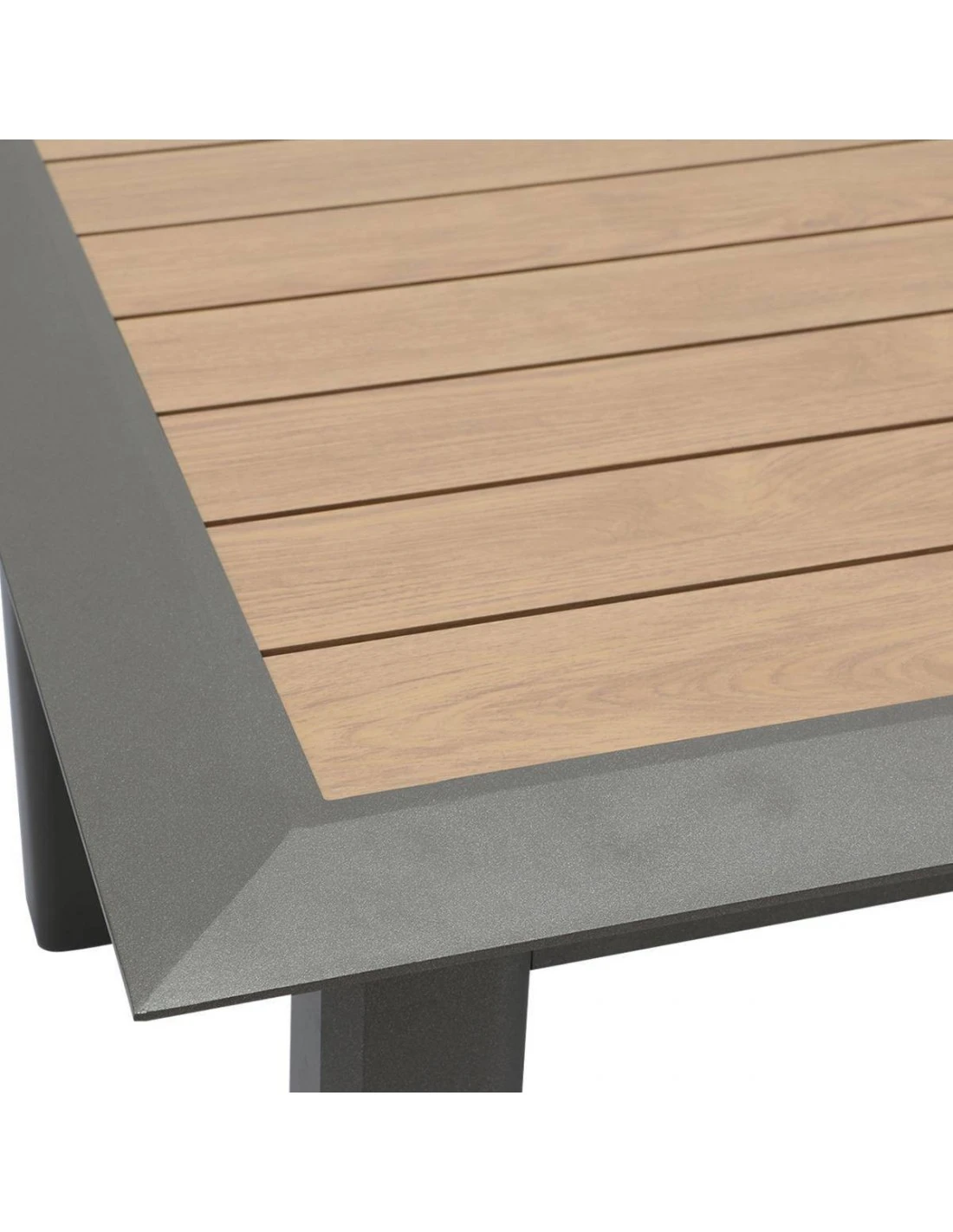 Table De Jardin Allure Extensible 10 Places - Aluminium Imprimé Effet Bois 8 Table De Jardin Allure Extensible 10 Places - Aluminium Imprimé Effet Bois – Image 6