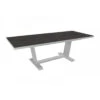 Table Extensible Amber 180/240x100 Aluminium/Kedra - Blanc/Black Boréal 1 Table Extensible Amber 180/240x100 Aluminium/Kedra - Blanc/Black Boréal -Garantia Soldes Magasin table extensible amber 180240x100 aluminiumkedra blancblack boreal