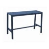 Table Haute Antonino - 160 X 66 Cm Aluminium/Lattes - Bleu 1 Table Haute Antonino - 160 X 66 Cm Aluminium/Lattes - Bleu -Garantia Soldes Magasin table haute antonino 160 x 66 cm aluminiumlattes bleu