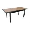 Table Louisiane II Extensible - Aluminium Graphite Plateau OAK - L.147/187 X L.80 X H.76 Cm -Garantia Soldes Magasin table louisiane ii extensible aluminium graphite plateau oak 4