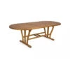 Table Ovale Extensible Acacia Noémi 180/240 X 100cm -Garantia Soldes Magasin table ovale extensible acacia noemi 180240 x 100cm