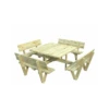 Table Pique-nique Arthur 274x274 Cm Traitée Autoclave -Garantia Soldes Magasin table pique niques arthur 274x274 cm traitee autoclave