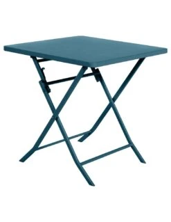 Table Pliante Carrée Greensboro 2 Places - Bleu Canard 8 Table Pliante Carrée Greensboro 2 Places - Bleu Canard -Garantia Soldes Magasin table pliante carree greensboro 2 places bleu canard 1