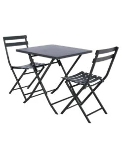 Table Pliante Carrée Greensboro 2 Places - Graphite 10 Table Pliante Carrée Greensboro 2 Places - Graphite -Garantia Soldes Magasin table pliante carree greensboro 2 places graphite 3
