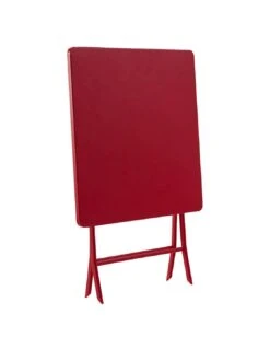 Table Pliante Carrée Greensboro 2 Places - Groseille -Garantia Soldes Magasin table pliante carree greensboro 2 places groseille 2