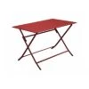 Table Pliante LORITA 110 X 70 Cm En Aluminium - Rouge -Garantia Soldes Magasin table pliante lorita 110 x 70 cm en aluminium